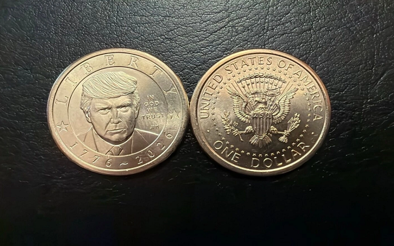 Mỹ phát hành đồng xu 1 USD mang hình Tổng thống Donald Trump