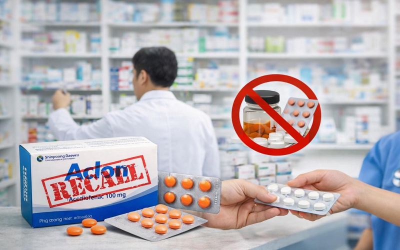 Đình chỉ lưu hành, thu hồi trên toàn quốc hàng loạt thuốc, mỹ phẩm, dung dịch vệ sinh không đạt tiêu chuẩn chất lượng